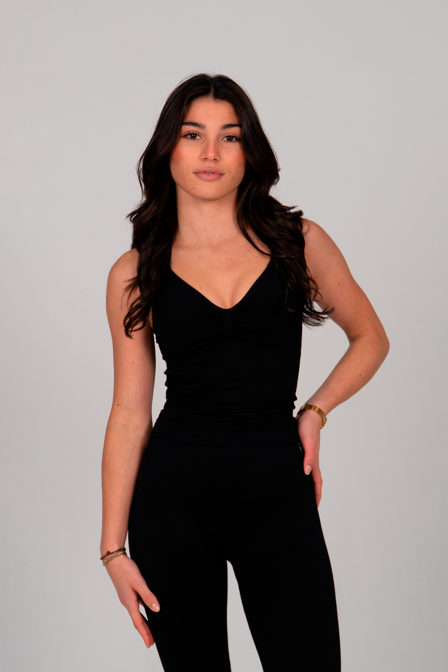 React Longline Strappy Top